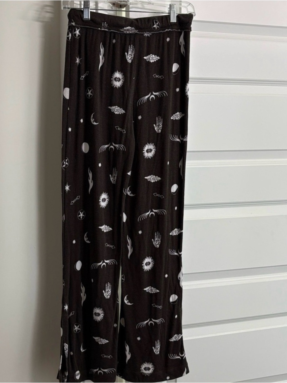 Urban Outfitters celestial wide leg pants size small witchy whimsy goth fairy